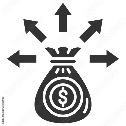 Liquidity Glyph Icon