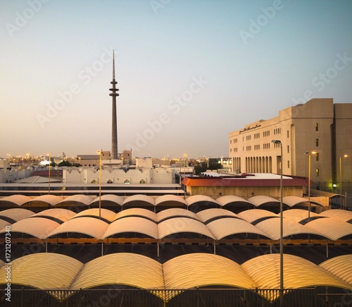 Telecom tower in a sub urb of Kuwait.