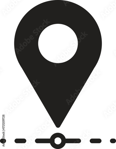 location, map, address icon Location pin icon in a minimalist style.