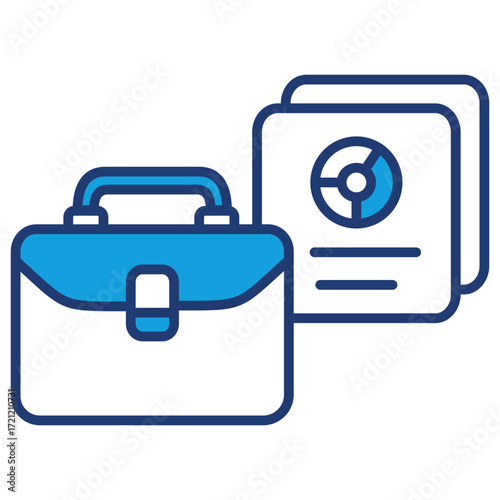 Portfolio Blue Icon