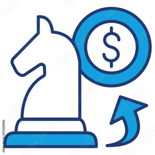 Strategy Blue Icon