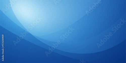 Soft waves of light blue color create a smooth, flowing pattern for a modern abstract background design