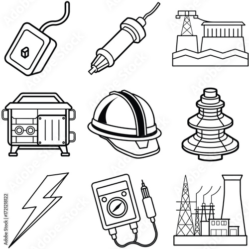 AI-Powered Electricity Icons from Google AI
