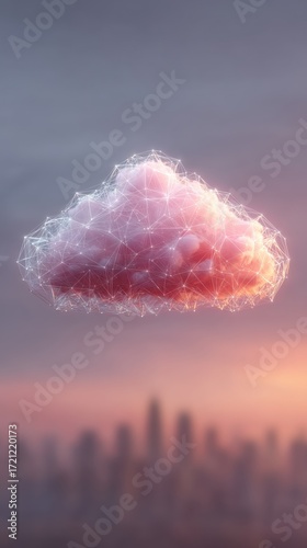 Wireless network hight speed technology smart city with privacy, futuristic, information