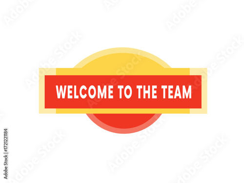 Welcome to the team banner illustration eps 10 design graphic. Vector for ad, poster Sign design .