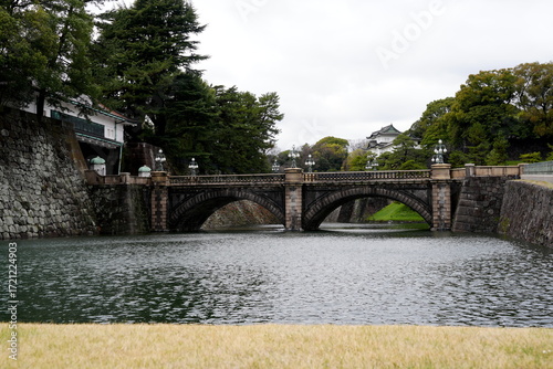 Seimon-Ishibashi-Brücke, Zugang zum Haupttor des Kaiserpalastes, Kaiserpalast, Tokio, Japan