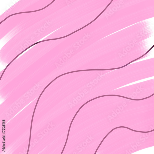 Colorful pastel hand-drawn bow cherry texture background design trees spiral stars 