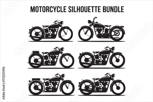 Biker Riding Vintage Motorcycle – Black and White Art