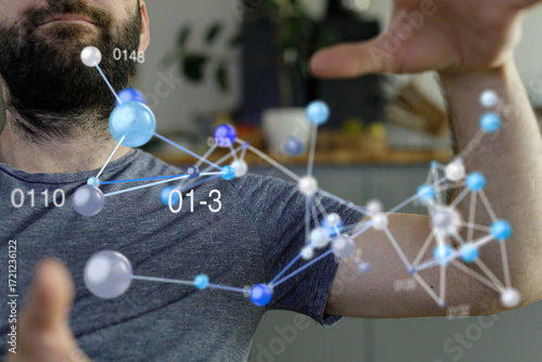 Close-up of a man wearing a...