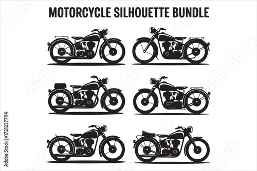 Biker Riding Vintage Motorcycle – Black and White Art