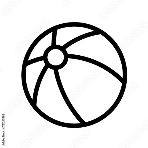 beach volleyball icon vector with simple design