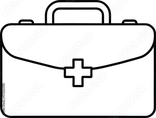 first aid kit icon vector illustration