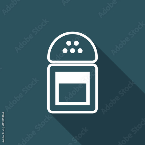 Vector illustration of salt single isolated icon