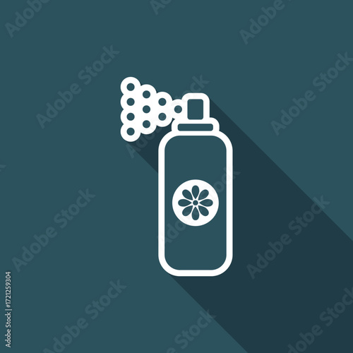 Vector illustration of single isolated spray icon