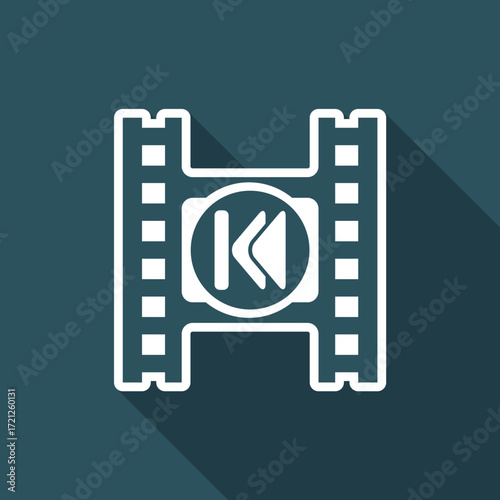 Vector illustration of single isolated player icon