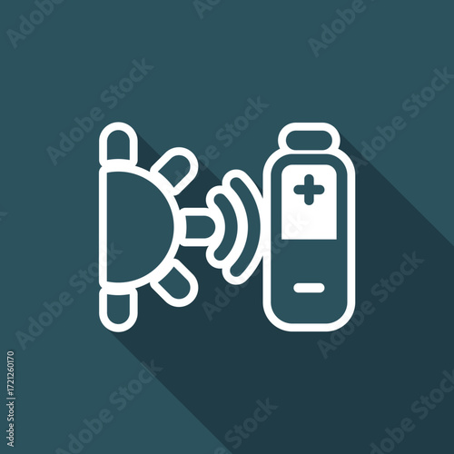 Vector illustration of single isolated bioenergy icon