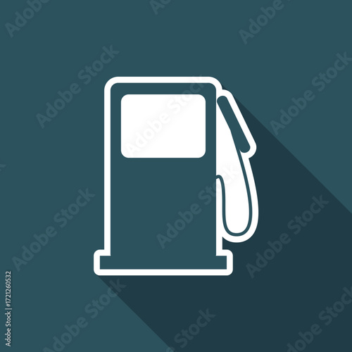 Vector illustration of single isolated fuel icon