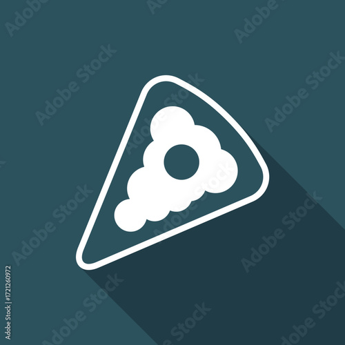 Vector illustration of single isolated pastry cake icon