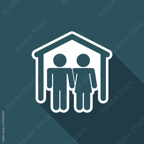 Vector illustration of single isolated wedding icon