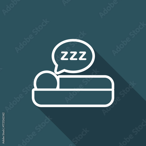 Vector illustration of sleep icon