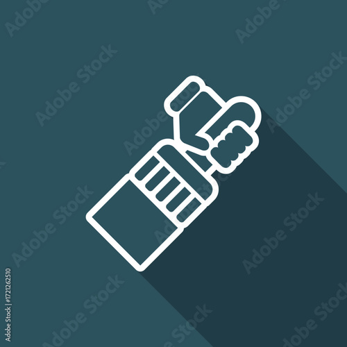 Vector illustration of single isolated paint icon