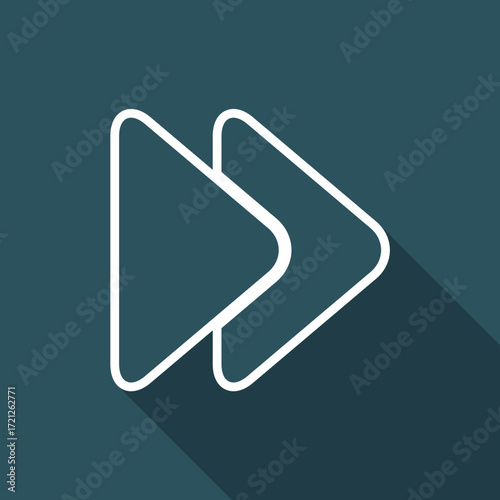 Vector illustration of single isolated skip icon
