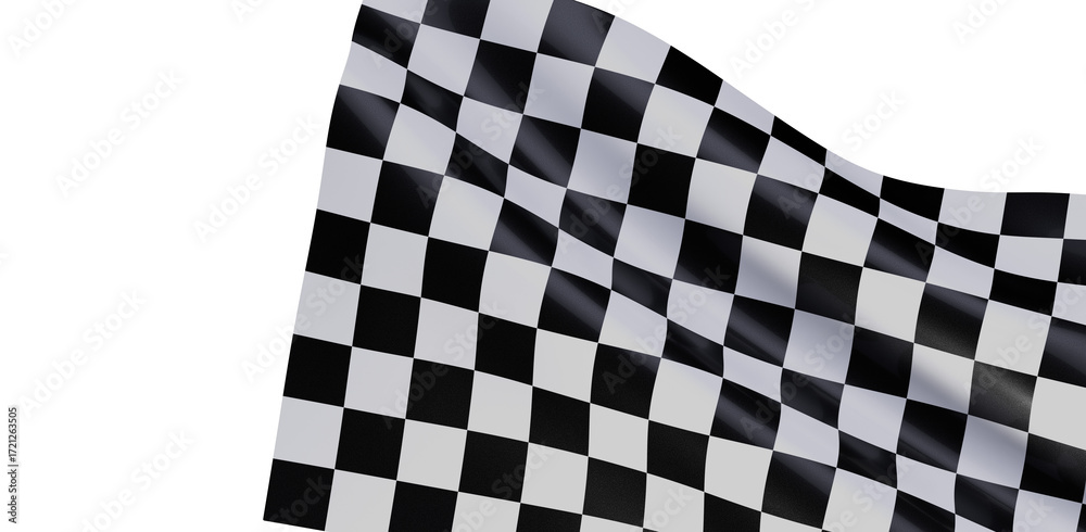 Fototapeta premium High-quality checkered flag image, perfect for racing, sports, and victory themes. Download now!