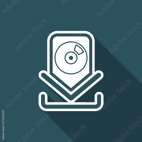 Vector illustration of updates download icon