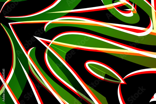 colourful aesthetic abstract gradient batik dayak line art shape wallpaper background pattern	