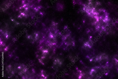 Purple and Pink Space Background. Abstract Cosmic Galaxy. Wallpaper. Illustration