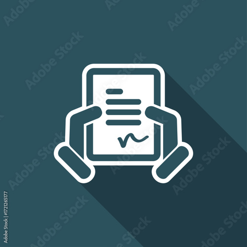 Document signature icon