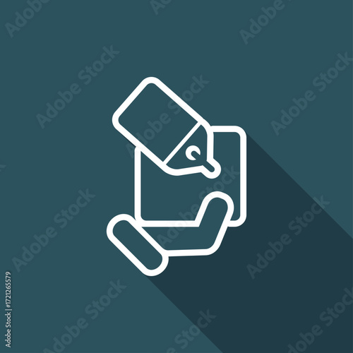 Handing a gift icon