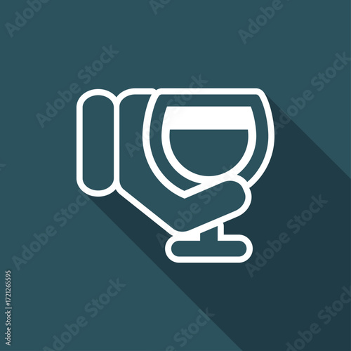 Wine glass icon