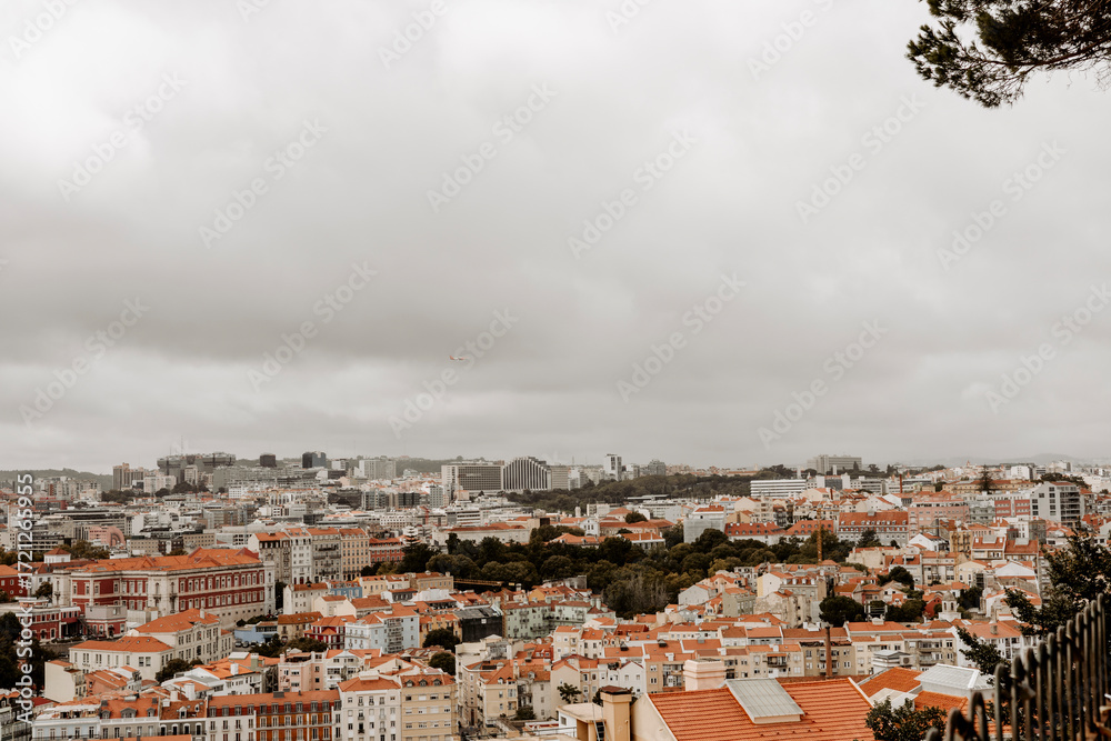 Obraz premium Lizbona miasto Lisboa architektura panorama