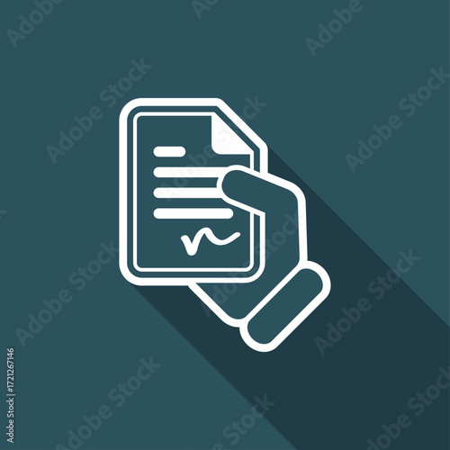 Document signed icon