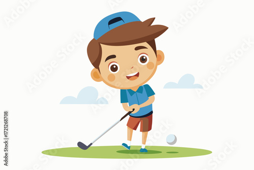 golfer on a golf course