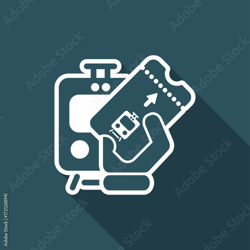 Train ticket icon
