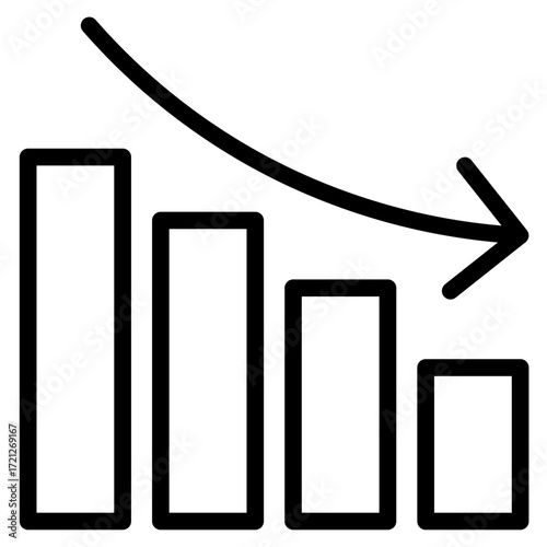 Decrease icon vector illustration	
