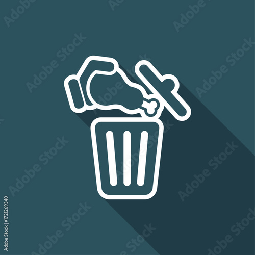 Food trash icon