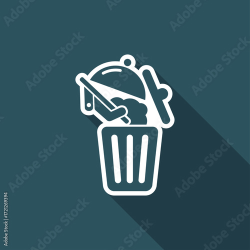 Food trash icon