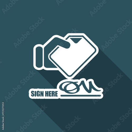 Signing up for receipt document