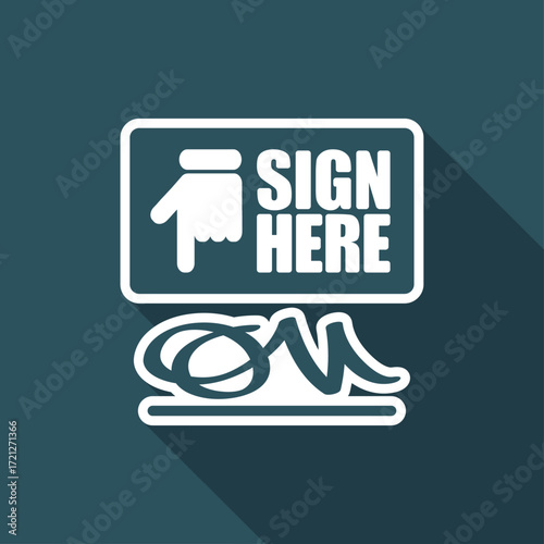 Sign on document