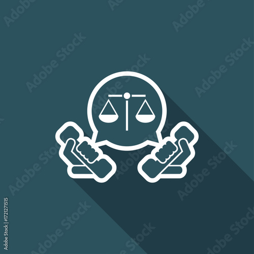 Legal assistance icon