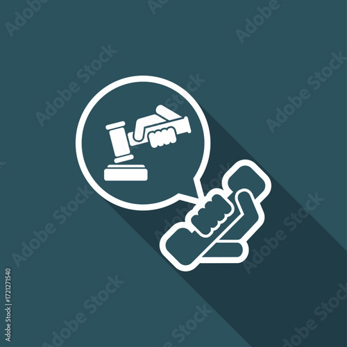 Legal assistance icon