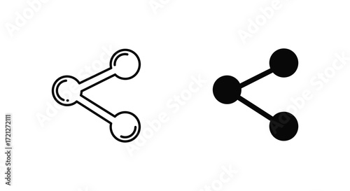 Two black and white connection or link icons displayed side by side