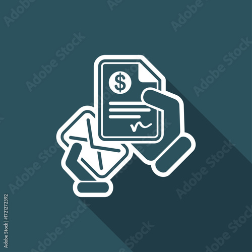 Mail with a bank document