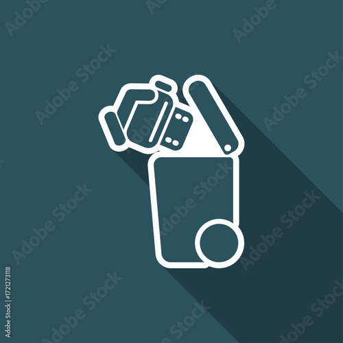 Separate waste collection icon