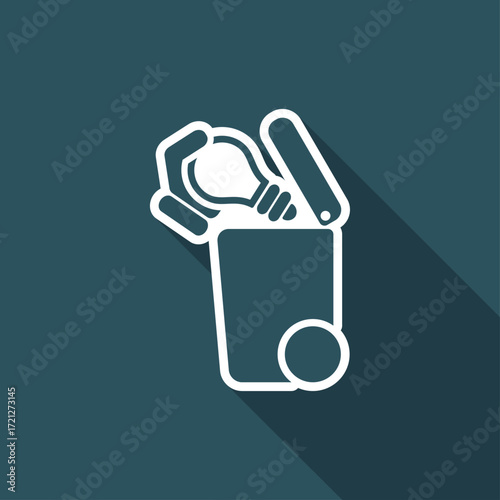 Separate waste collection icon