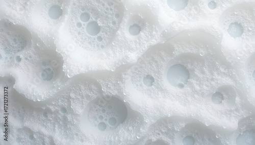 A macro shot of foamy bubbles creating a unique texture