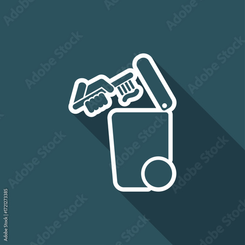 Separate waste collection icon